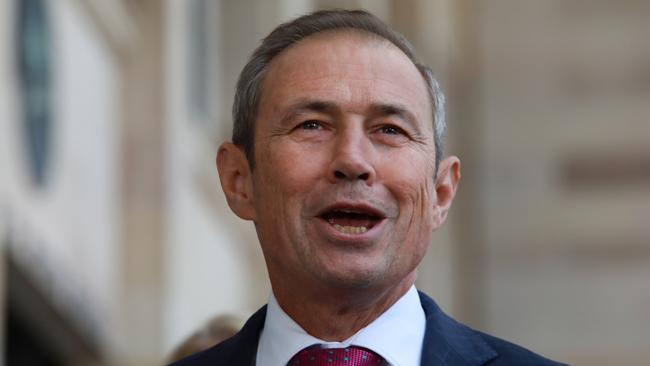 Incoming WA Premier Roger Cook speaking to the media after a WA Labor Caucus meeting on Tuesday. Picture: NCA NewsWire /Philip Gostelow