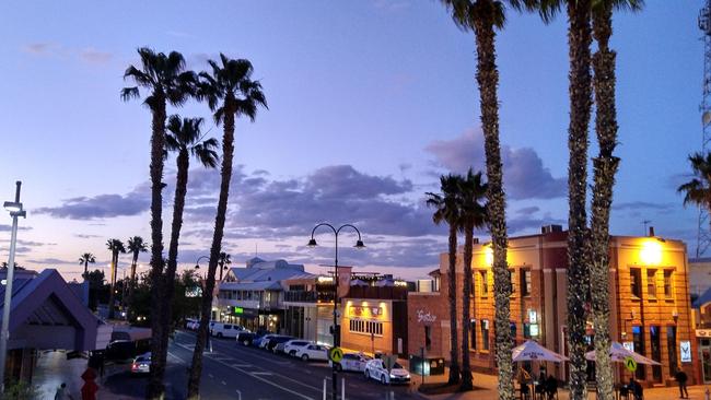 The Mildura CBD looking dreamy after sunset. Picture: Michael DiFabrizio