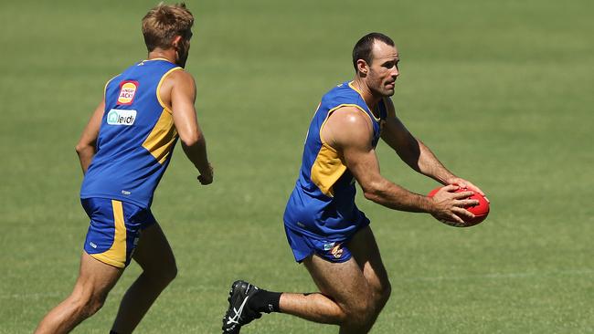 West Coast is optimistic Shannon Hurn will return after one week out due to a calf injury. Picture: Paul Kane/Getty Images.