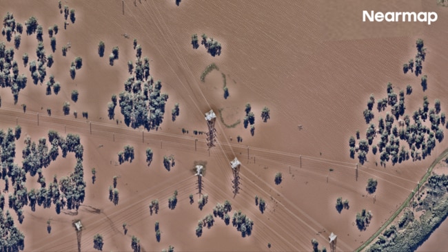 Woodberry after the flood. Approximately 84 per cent of its area is rural. Picture: Nearmap