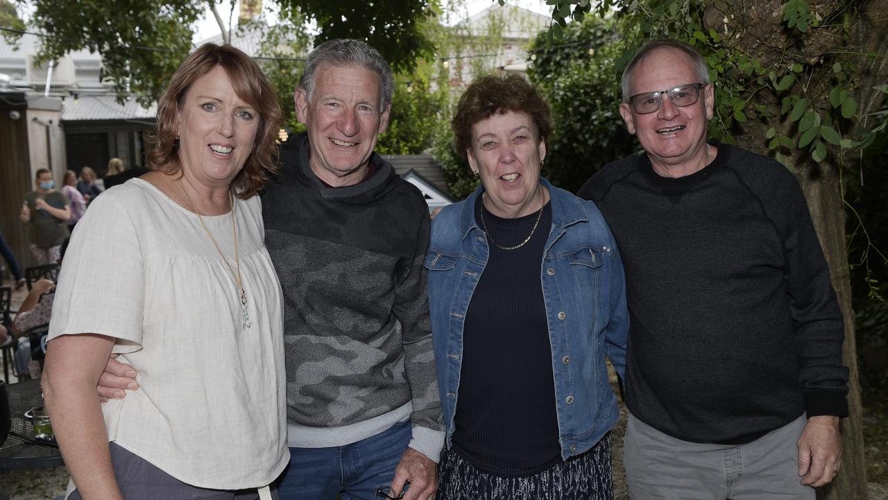 Bev Mole, Lindsay Mole, Debbie Baskin and Jim Baskin. People page - Evan Hocking, Jarryd Goundrey and Alex Keen featured in a comedy event held at Bobby Dre Mexican in Pakington Street on Sunday afternoon. Picture: Alan Barber