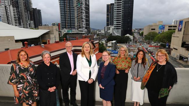 The Queensland Housing Summit attended by Premier Annastacia Palaszczuk pictured with Jody Currie, Fiona Caniglia, Kevin Mercer, Jen Williams, Aimee McVeigh, Antonia Mercorella and Karyn Walsh