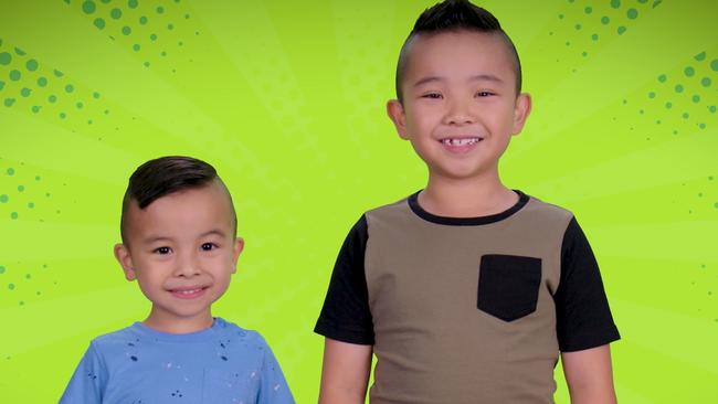 YouTube stars Calvin and Kaison from Punchbowl. Picture: Nickelodeon