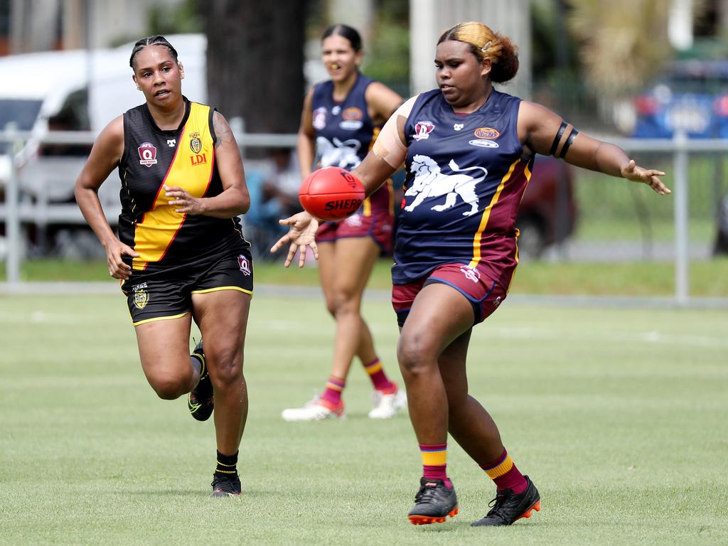 AFL Cairns Womens, Round 1: North Cairns v City Lions at Watsons Oval. Lions' Mesapa Frank. Picture: Stewart McLean