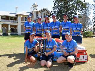 TECH CHAMPS: Team members from St Mary's College "Cranky” claimed the Overall HPV Champions at the Fraser Coast Technology Challenge last year. Picture: Blake Antrobus