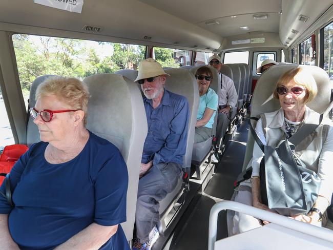 Passengers on the Mosman Rider last week. Picture: Julian Andrews