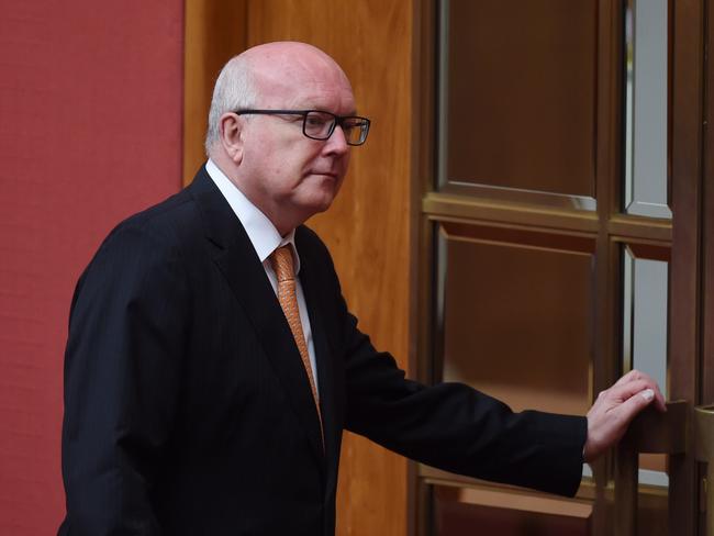 Australia's Attorney-General George Brandis also denied there was any connection between the Bell Group case and WA’s GST woes. Picture: AAP
