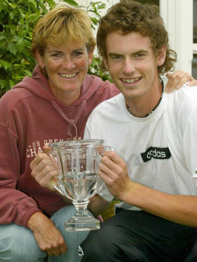 Judy and Andy Murray in 2004. 