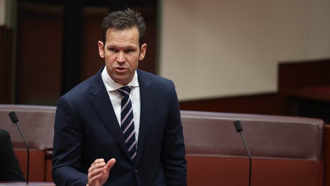 Senator Matt Canavan in the Senate Chamber in Parliament House Canberra. Picture: NCA NewsWire / Gary Ramage