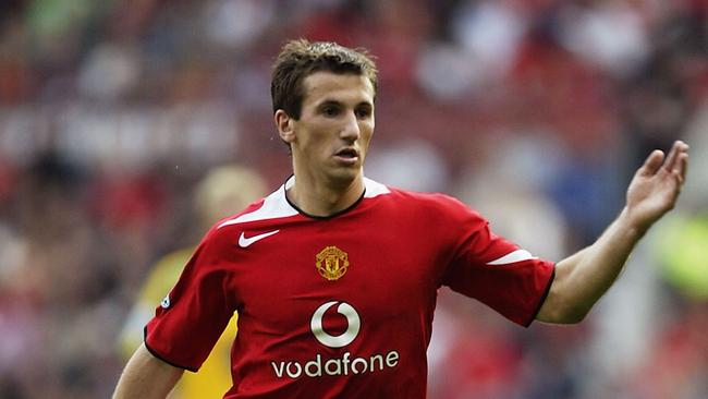 Liam Miller during his time with Manchester United