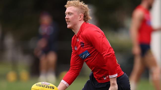 Clayton Oliver is ready to go after finger surgery during the Demons’ bye. Picture: Robert Cianflone / Getty Images