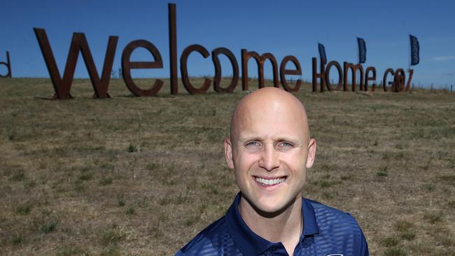 Welcome Home Gaz: It’s good to see Ablett back in Geelong. Picture: Mike Dugdale