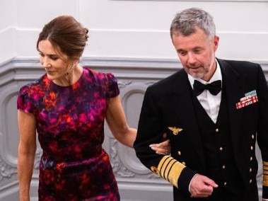 Queen Mary and King Frederik marked the end of Denmark's sailing season at a lavish dinner in Copenhagen. Picture: Supplied