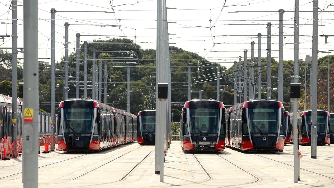 A fleet of trams will be ready to take passengers next month. Picture: Sam Ruttyn