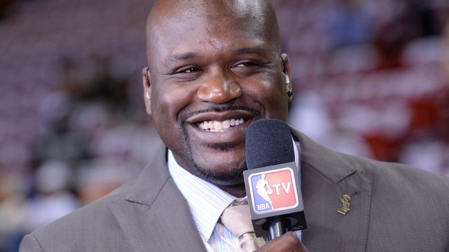 Shaquille O'Neal Smiles for the camera. Getty Images.