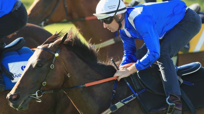 Hugh Bowman was mic’d up when he rode Winx in a trial between races at Royal Randwick on Saturday.