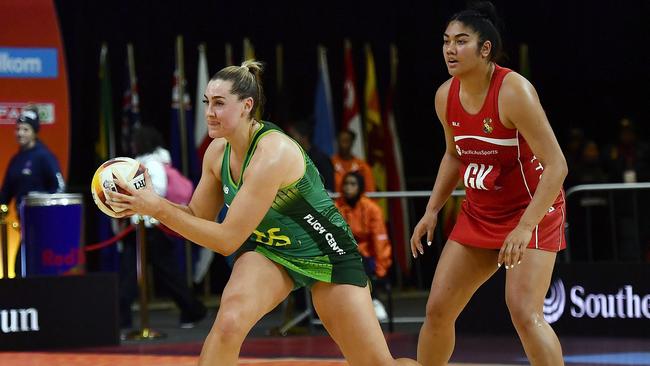 Sophie Garbin is in fine form at the World Cup. (Photo by Ashley Vlotman/Gallo Images/Netball World Cup 2023)