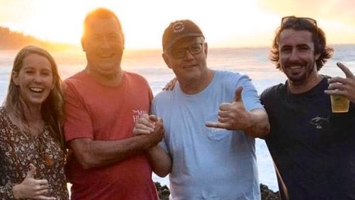 Scott Morrison was photographed during what is believed to be his holiday in Hawaii, while bushfires burn across NSW. Picture: supplied