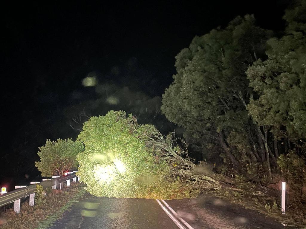 Damage after wild storms destroyed homes and left towns without power in parts of Victoria. Picture: Zoe Phillips