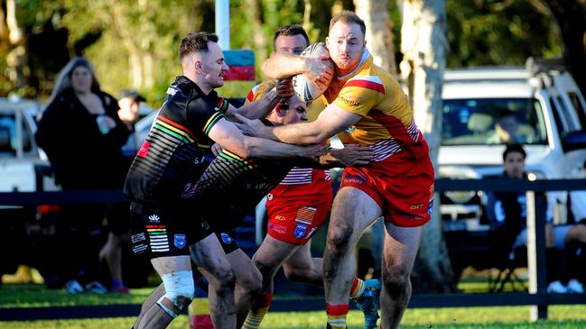 Marty Ferguson taking a run. Picture: Leigh Jensen