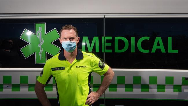 Director of Resqmed Services paramedic Adam Jarrett and his team have been on the frontline of Covid testing in the ACT and its borders. Photo: Adam Hourigan