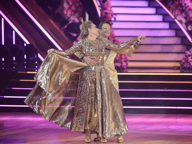 Carole Baskin performs on Dancing With The Stars. (Eric McCandless/ABC via Getty Images)