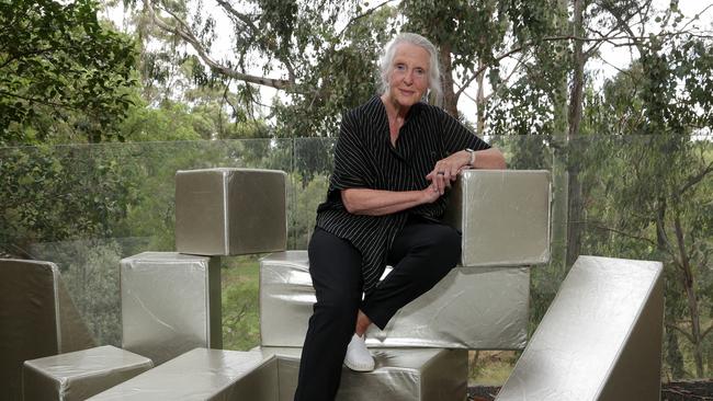 Mary Featherston was awarded an AM for significant service to the arts, particularly to interior and industrial design. Picture: George Salpigtidis