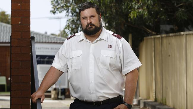 The Salvation Army‘s Eastern Suburbs corps leader Keven Williams is helping locals to cope. Picture: John Appleyard