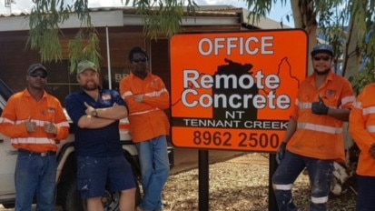 Remote Concrete managing director Jared Baldwin and the NGP pipeline construction crew