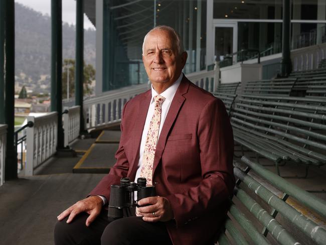 Tasmanian sporting identity Colin McNiff will call his 35th Hobart Cup at the 2025 race.  Picture: Nikki Davis-Jones