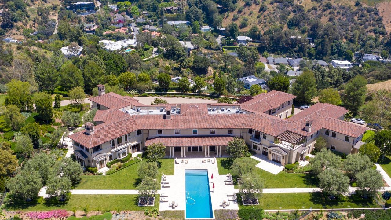 Not a bad place for self isolation. The couple have been living in the $27.6 million home since March. Picture: Clint Brewer Photography/Backgrid