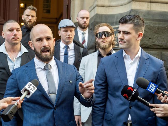 Melbourne neo-Nazis Thomas Sewell and Jacob Hersant. Picture: NCA Newswire