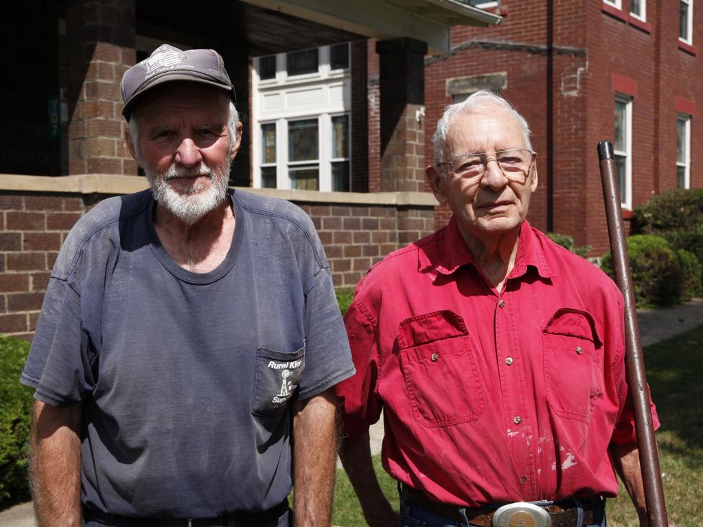 Adelaide, Pennsylvania residents William Mosser and Franklin Guth. Picture: Josh Birt