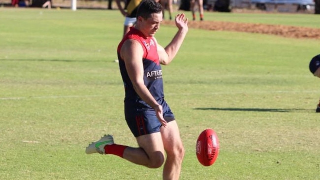 Eastern Park's Shawn Mansell kicked seven on Saturday but his side failed to grab a win. Picture: Eastern Park Football Club