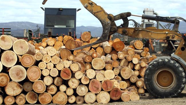 China’s trade war with China has hit timber exports.