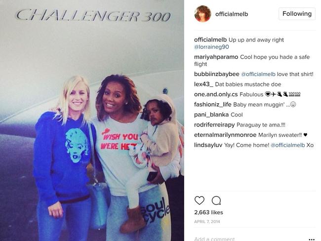 Mel B with her daughter and nanny Lorraine Gilles. Picture: Mel B / Instagram.