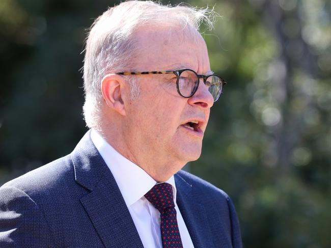 SYDNEY, AUSTRALIA : NewsWire Photos - SEPTEMBER 17 2024; Prime Minister Anthony Albanese addresses the media during a press conference in Rosebery in Sydney. Picture: NewsWire / Gaye Gerard