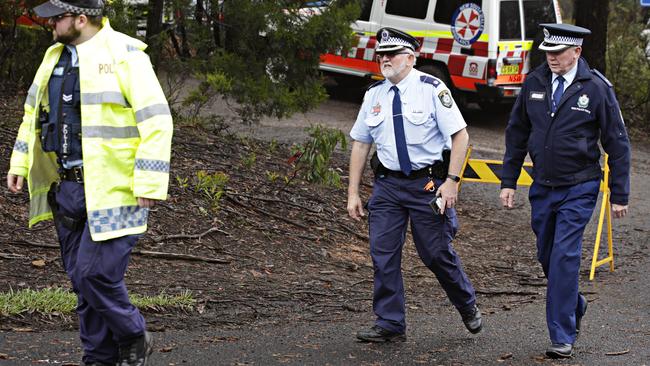 Police have revealed the heartbreak of recovering the body of “one of their own” at Mount Wilson. Picture: Adam Yip