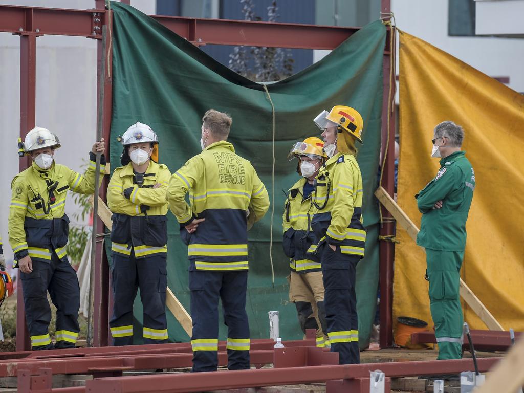 The fatal workplace incident happened along North East Rd at Walkerville. Picture: Roy VanDerVegt