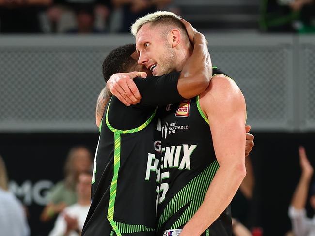 Mitch Creek (R) had another big night for the Phoenix. Picture: Graham Denholm/Getty Images