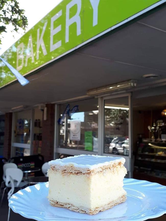 Vanilla slice from CJ's Bakery, Christies Beach