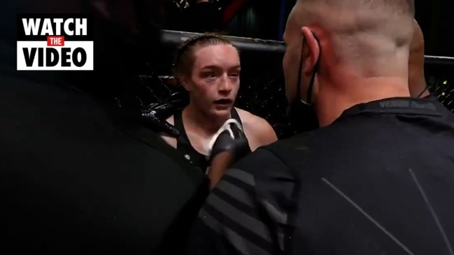 Aspen Ladd’s coach forced to apologise over corner abuse