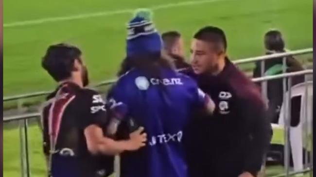 NRL player in ugly sideline stoush with fan