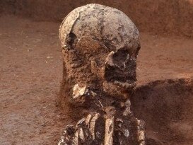 During earlier excavations, scientists found 2,500-year-old skeletons among the so-called "Jars of the Dead". Picture: ANU