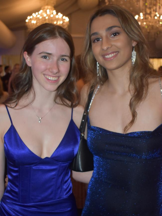 Alex Holdcroft and Jasmine Specht at Queensland Academies Creative Industries formal.
