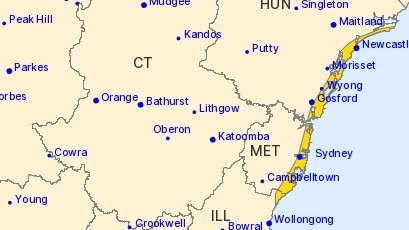 The Bureau of Meteorology issued the warning early on Wednesday afternoon. Picture: Supplied