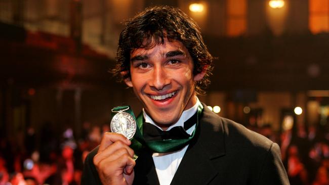 Johnathan Thurston won the Dally M Medal in 2005, his first year at the Cowboys. Picture: Brett Costello