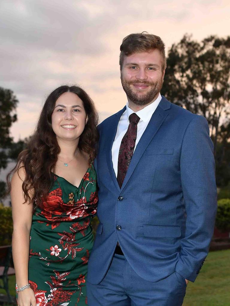 Chloe Rea and Phil Kaufman at the Fraser Coast Business &amp; Tourism Awards in Maryborough. Picture: Patrick Woods.