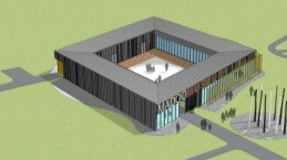 Artist impression of the museum. Credit: Group Architects.