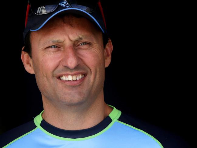 NSW coach Laurie Daley walks out for the NSW Blues captains run at Suncorp Stadium l , Brisbane . Picture : Gregg Porteous